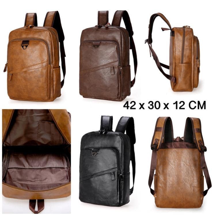 tas ransel pria kulit import