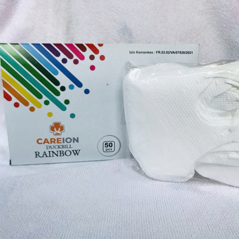 Masker Duckbill Garis Import Face Mask/ Dr. Itc/ Ccare/ Mouson isi 50 pcs Ijin Kemenkes