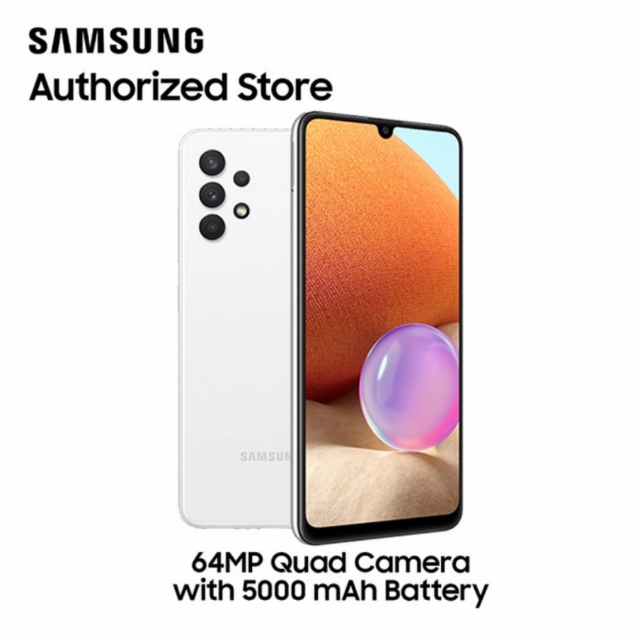 SAMSUNG GALAXY A32 RAM 6/128 GB GARANSI RESMI SEIN NFC RAM 6GB ROM 128GB