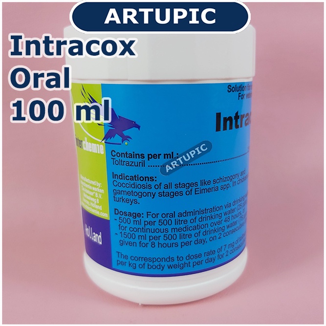 Intracox Oral 100 ml Obat Koksi Semua Stadium Ayam Babi Kambing Domba Ternak Hewan