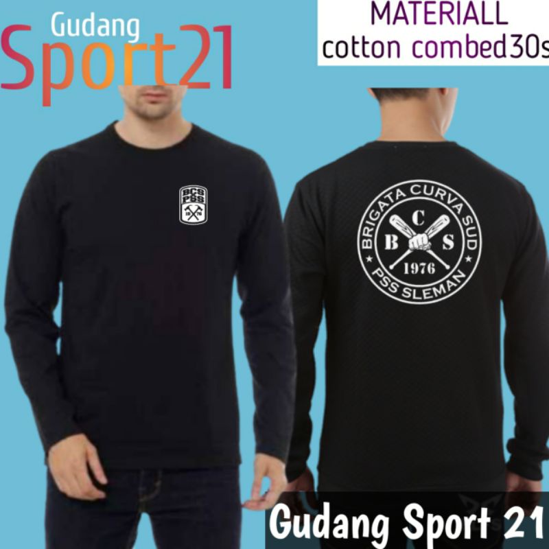 kaos baju lengan panjang brigata curvasud bcs pss sleman kaos pss sleman