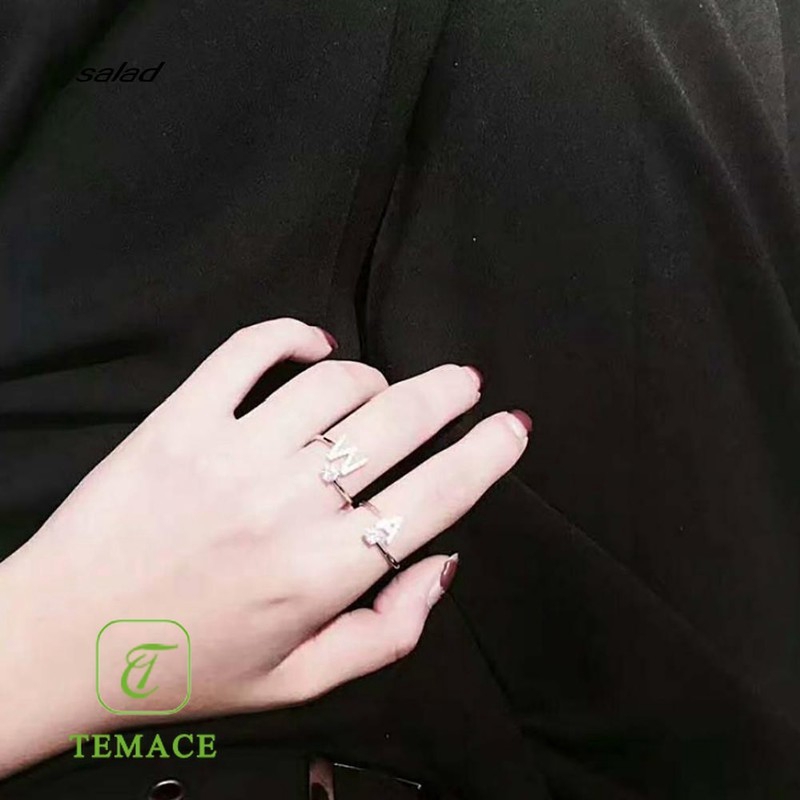 Cincin Titanium Wanita Pria Emas Warna Gold Anti Karat