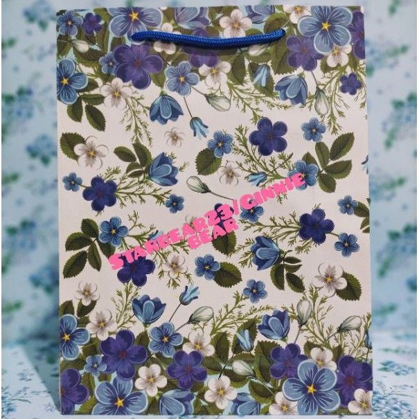 

paperbag motif morning glory flower