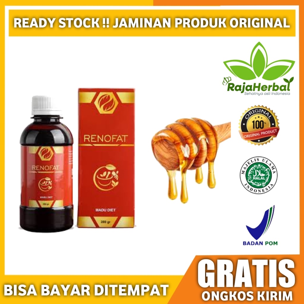 MADU RENOFAT / MADU DIET HERBAL ORIGINAL 100% MEMBANTU MEMBAKAR LEMAK SECARA TUNTAS - PELANGSING