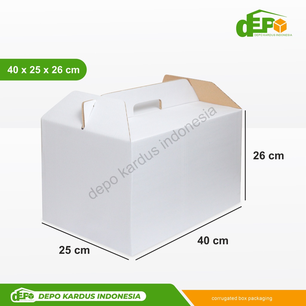 

Box 40x25x26 cm Jinjing (Archi) Kardus/Karton/kemasan/Paking/Hampers/Gablebox/Boxjinjing/BoxTenteng/Parcel/Parcell/Lebaran/tinggi26