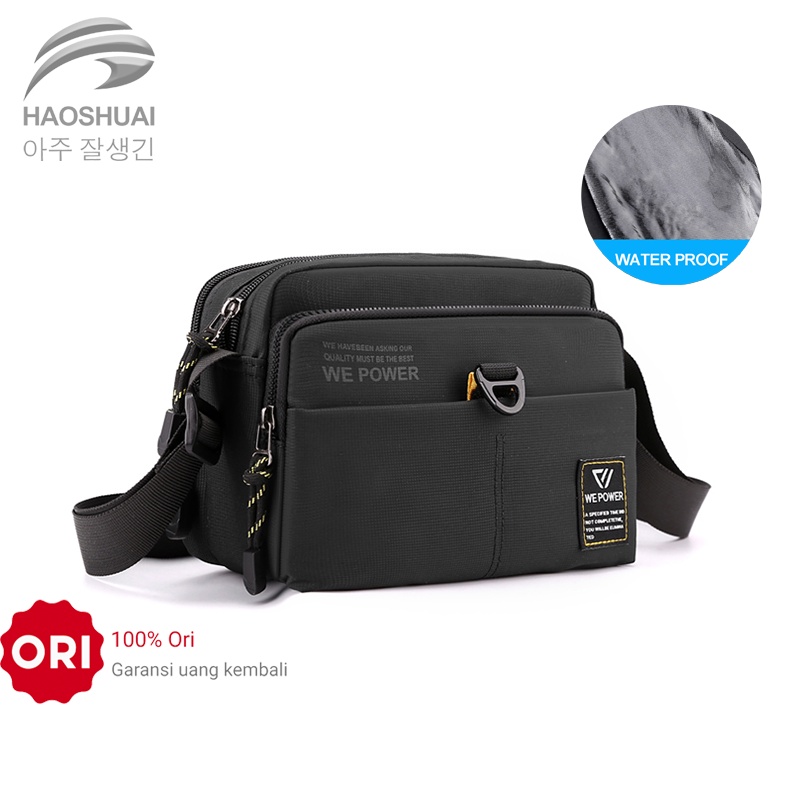 HAOSHUAI 5809 Tas Selempang Pria Sling Bag Pria Waist Bag Pria Waterproof WATCHKITE WKOS