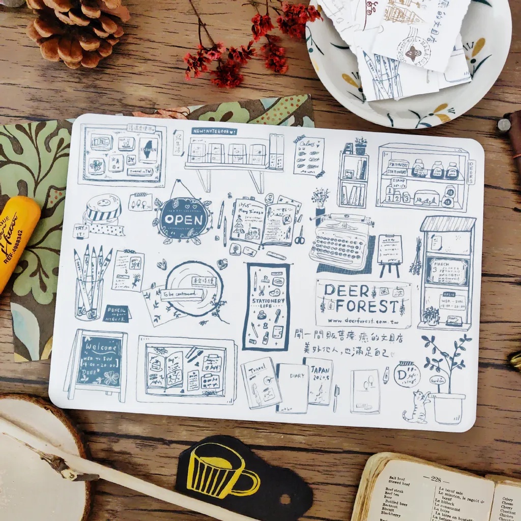 

Deer Forest My Stationery Store Washi Sampler