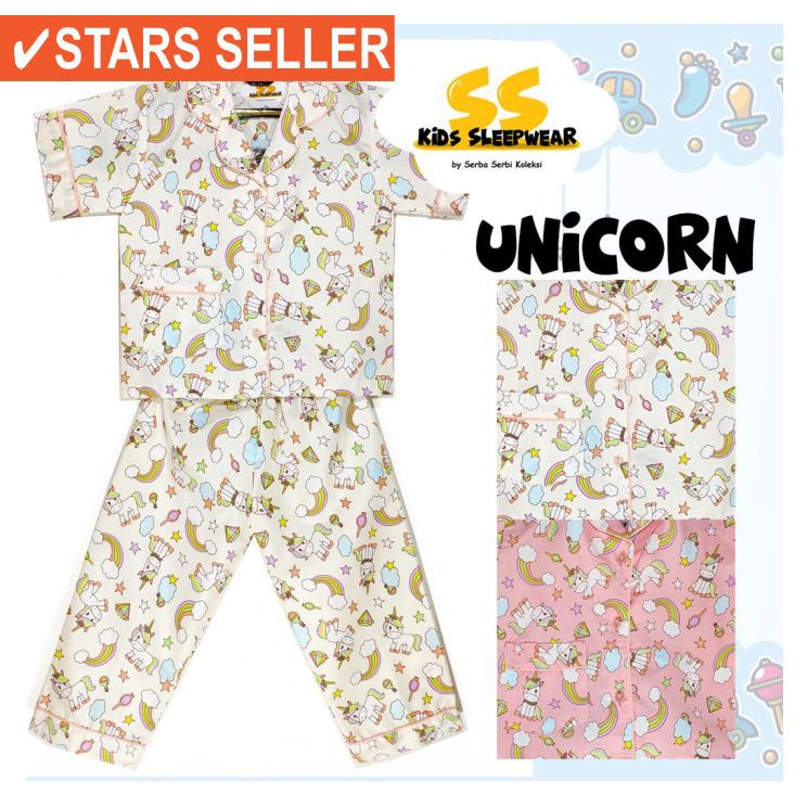 ⭐⭐⭐⭐⭐ DRESS ANAK PEREMPUAN KECIL SD SMP TK / PIYAMA ANAK / BAJU TIDUR ANAK KATUN