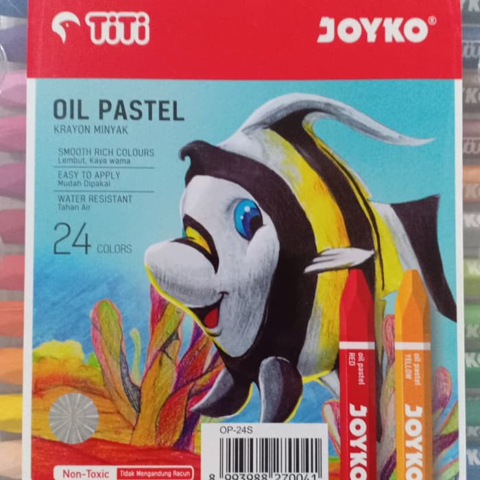 

TiTi Joyko Oil Pastel OP-24S Crayon 24 Colours Krayon Minyak 24 Warna Color