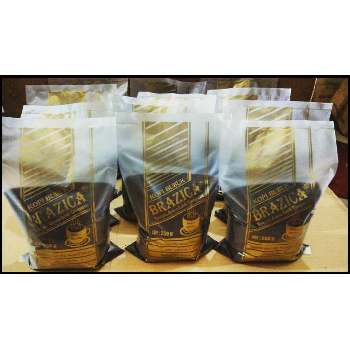 

Kopi Bubuk Robusta Lampung 1 Kg "Brazica" Gold Quality