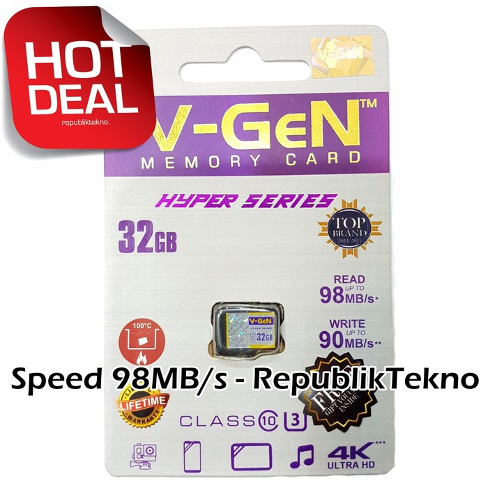 ORI Micro SD VGEN 32Gb Class 10 V-Gen microSD 32 Gb Hyper TERMURAH
