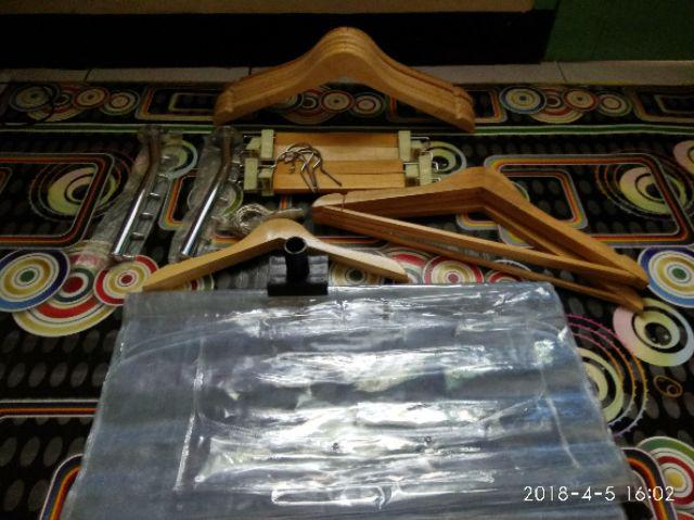 Gantungan Baju Suling Tempel Tembok 6 Titik (paku) || Hanger (import)