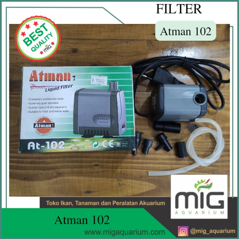 Mesin Filter Air / Pompa Air / Pompa Kolam Atman 102