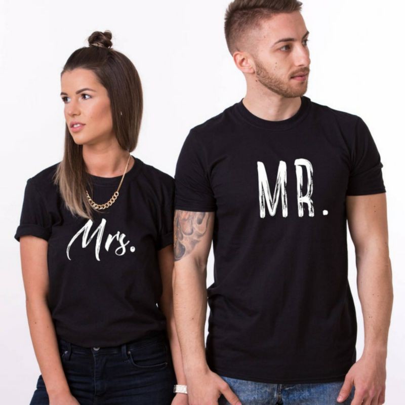 Kaos Couple Pasangan Cewe Cowo Distro Kekinian Lengan Pendek Suami Istri Jumbo Murah Keren