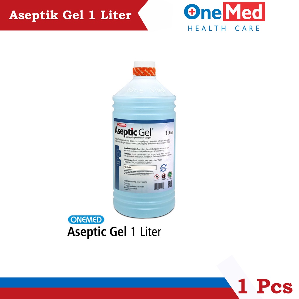 Aseptik Gel Hand Sanitizer 1L Refill Onemed
