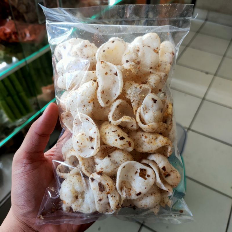 

kripik seblak putih