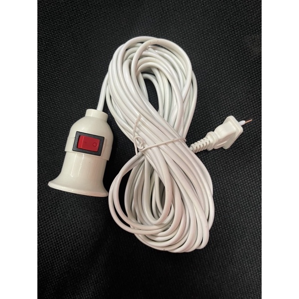 Fitting lampu gantung + kabel 3 / 10 meter Gaxindo Reida