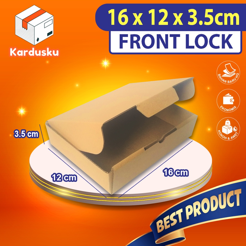 

Kardus Dus uk 16x12x3,5 cm (ECER) Die Cut Box pizza Kotak Packing Aksesoris Baju cookies coklat