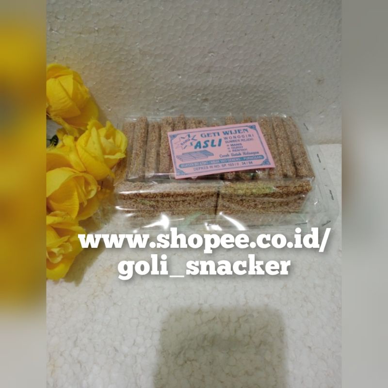 

Geti Wijen Asli Wonogiri Kemasan Mika