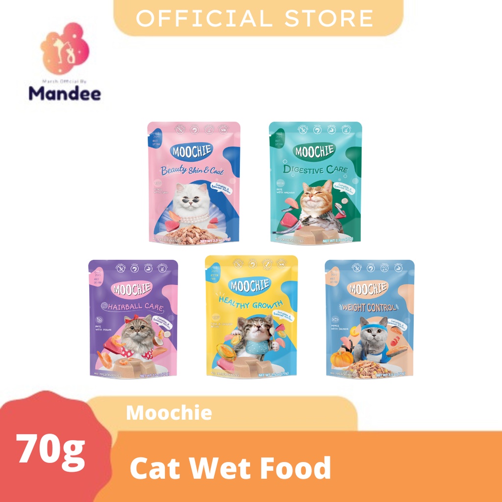 MOOCHIE CAT WETFOOD UNTUK KUCING KITTEN ADULT 70g