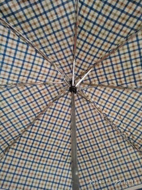 Chandrasurya Payung Lipat 3 Silver Motif Kotak Bagus Awet Murah Ekonomis Anti Panas Hujan Promosi