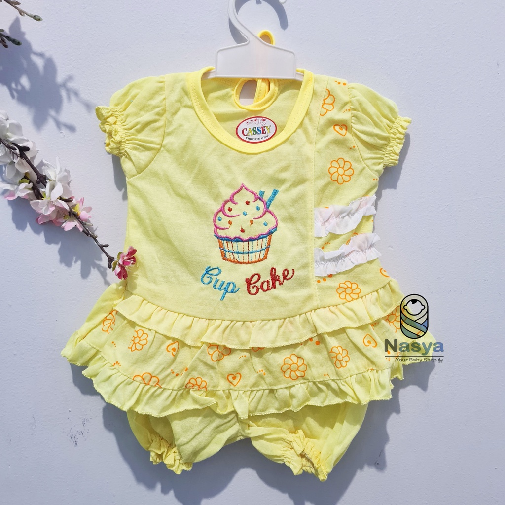 [N-043] Baju Setelan sehari-hari anak perempuan untuk newborn (0-6 bulan)