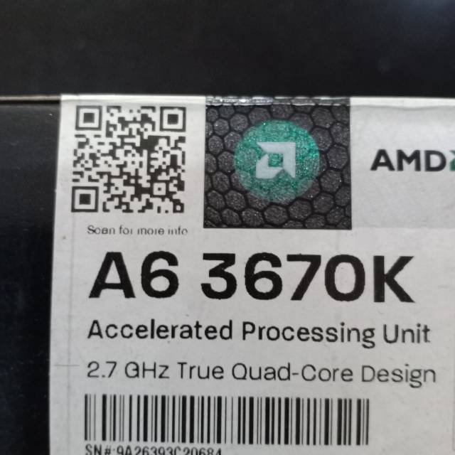 Processor amd a6 3670k