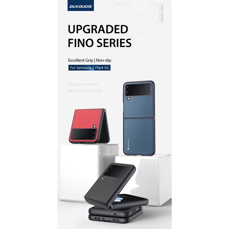 CASE SAMSUNG Z FLIP 4 DUX DUCIS FINO NYLON SOFT CASING