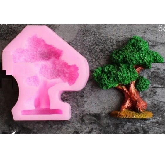 3D Silicon Mold Fondant Cake Decoration - Big Tree