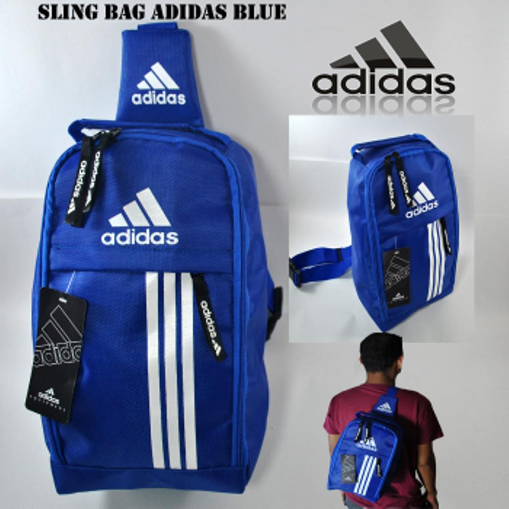 tas slingbag adidas biru sling bag adidas tas selempang tas bola adidas
