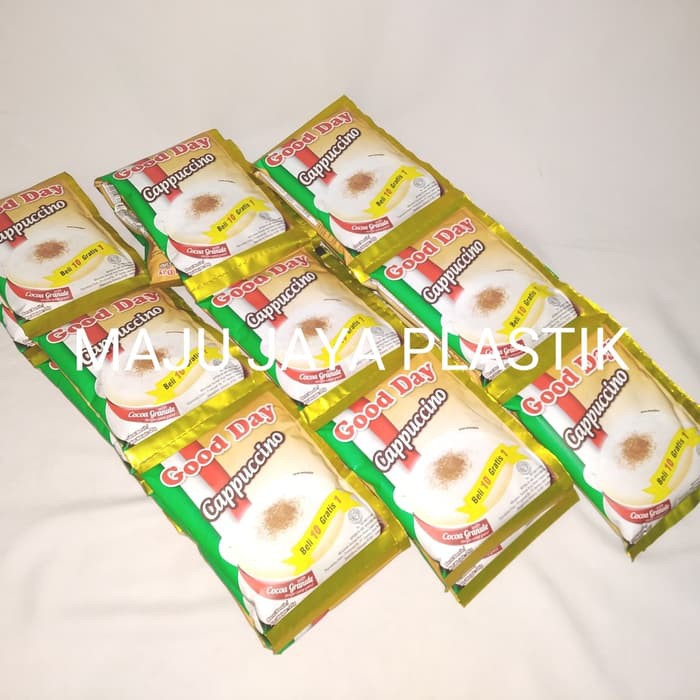 

Goodday Capucino Renteng 25gr, Cocoa Granule 1 renteng 10 sachet