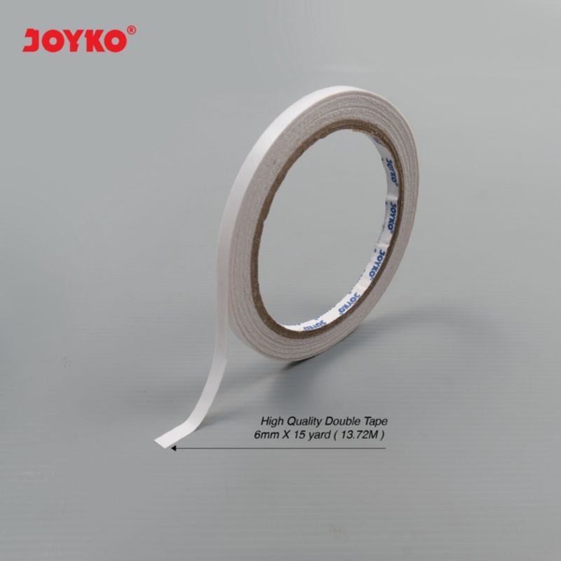 Double joyko 6mm joyko Sided Tape Perekat 2 Sisi Joyko 6 mm x 15 yard solasi double tape joyko