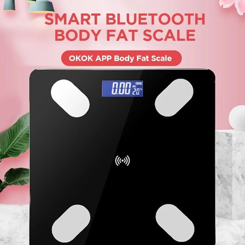 Timbangan berat Badan Digital Body Fat  Scale Smart Wight App Android