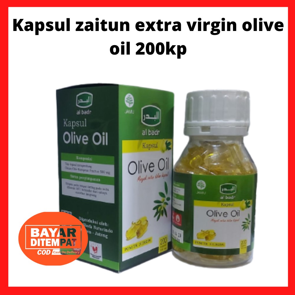 Minyak Zaitun  Extra Virgin 200 Kapsul Al Badr Solusi Menurunkan Kadar Gula Diabetes kolesterol dan 