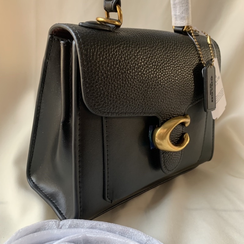 COACH TABBY TOP HANDLE 20 IN CROSSBODY BAG -Black