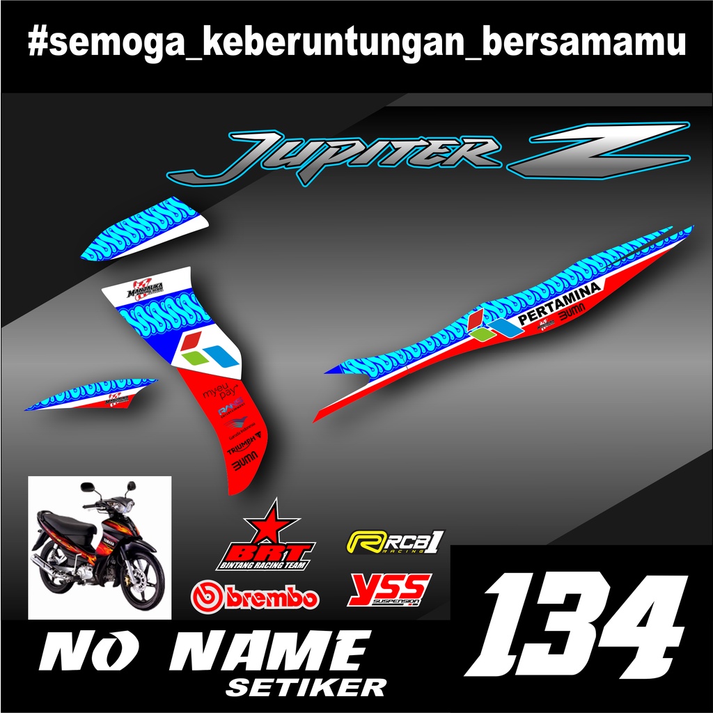 Striping Jupiter Z(134) 2004 2005 2006 2007 2009 stiker sticker setiker