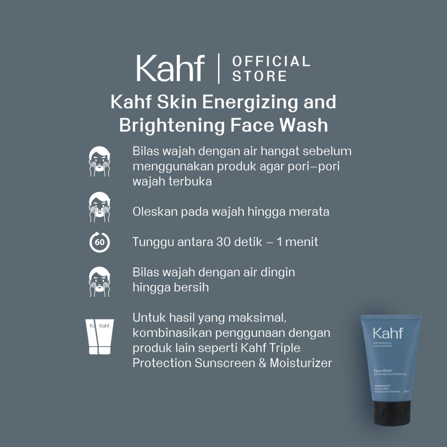 Kahf Skin Energizing and Brightening Face Wash 100 ml