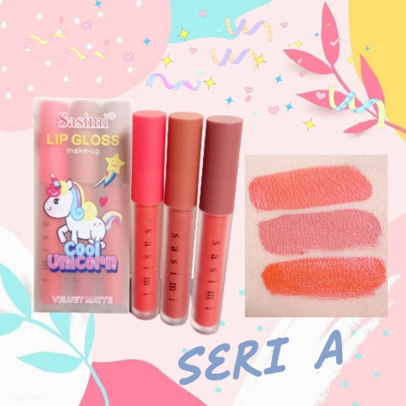 PER3PCS!!!LIP GLOSS LOVELY RABBIT SASIMI/LIP GLOSS COOL UNICORN SASIMI S.896/S.897