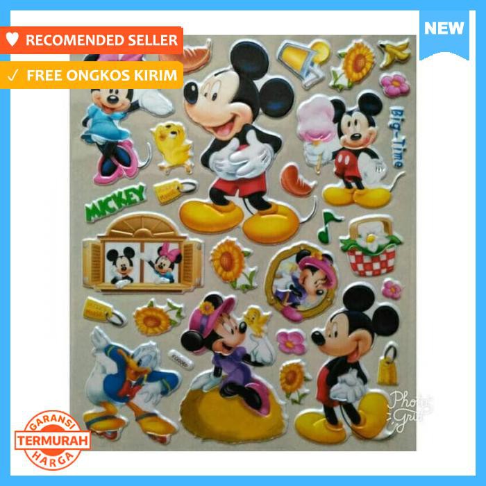 

Stiker - Sticker Anak Timbul Karakter Mickey Mouse - Pengikat & Perekat