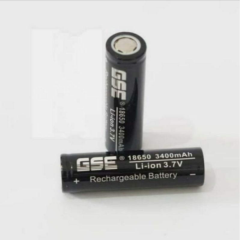Baterai Senter Kipas 18650 gse 3400 mah