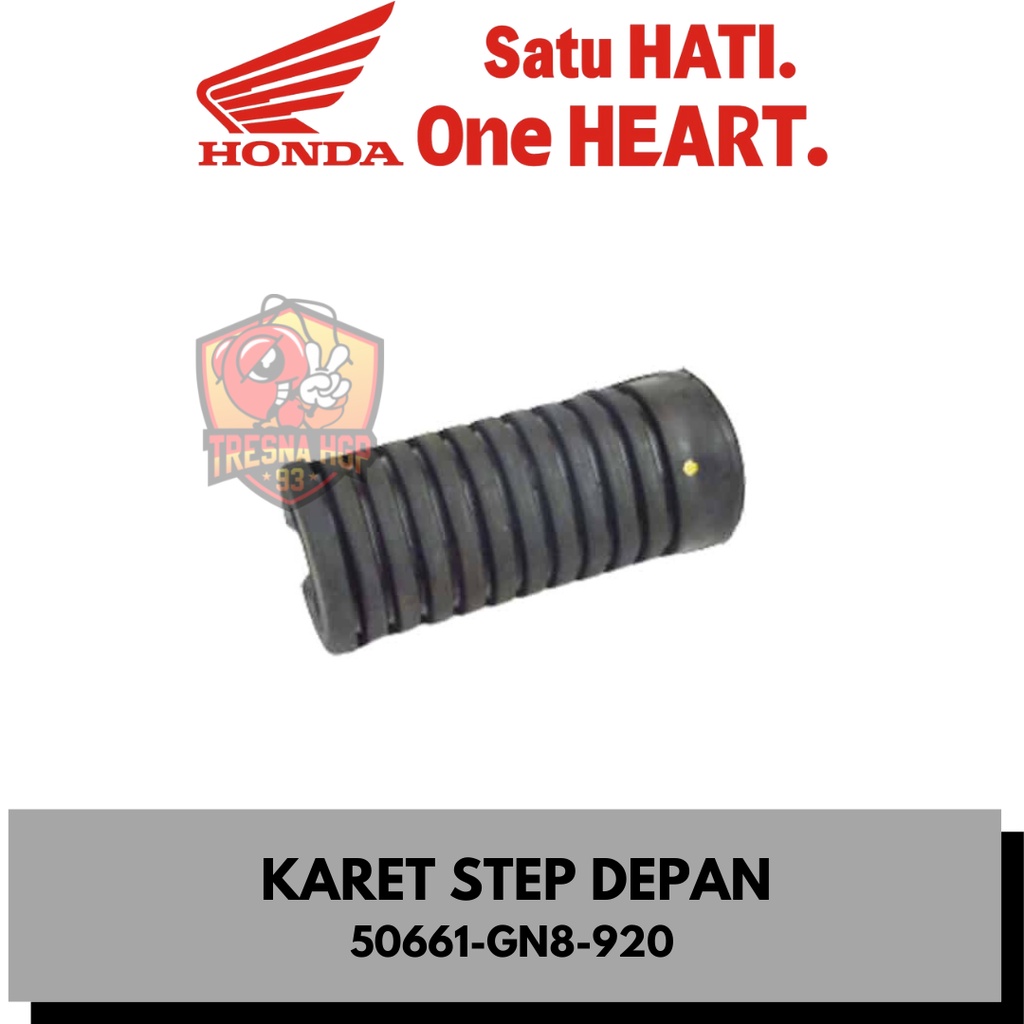 50661-GN8-920 KARET STEP DEPAN GRAND SUPRA X 125 & KARISMA ORIGINAL | RUBBER STEP 50661GN8920