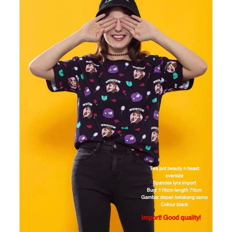 dress oversize big size import mini dress disney jumbo dress loose lose mini korea bangkok import