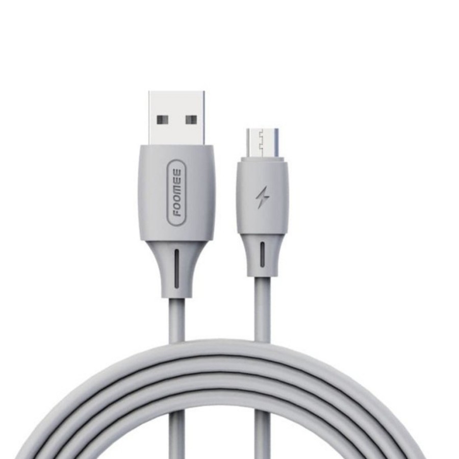 Kabel Data Charger Foomee NL10 2.4A Kabel Data Micro USB 100Cm