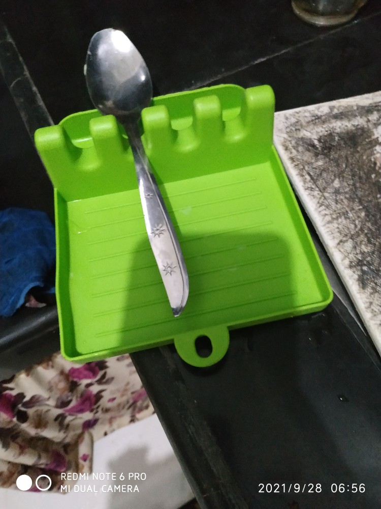 Dapurcantik Tatakan Tutup Panci Sodet Spatula Holder Alat Masak Rak Dapur Kitchen Rack - Hldr