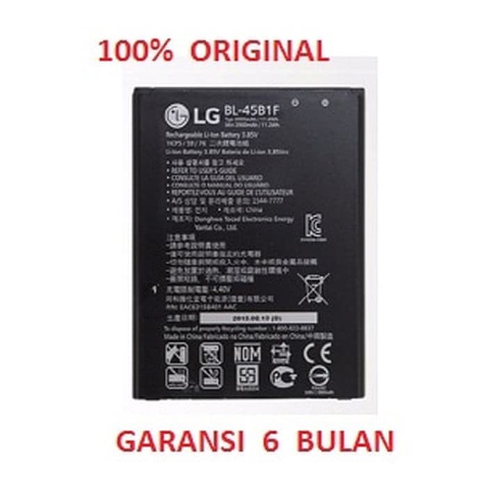 Produk 100% ORIGINAL Battery LG BL 45B1F / LG V10