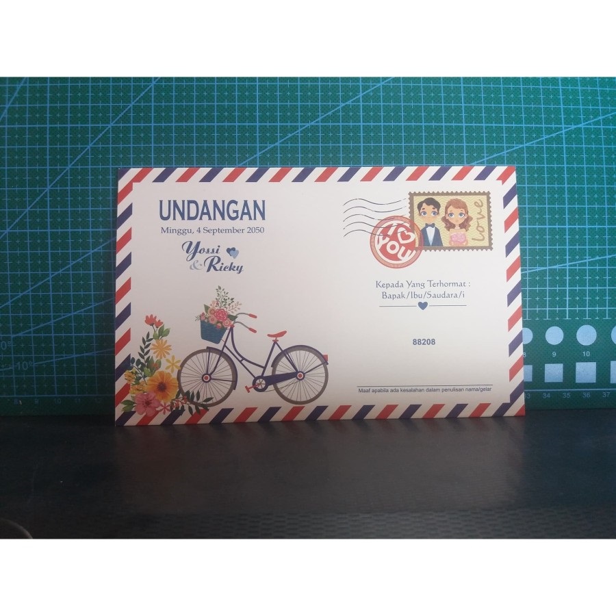 

Undangan Pernikahan Free Plastik + file setting Blangko ERBA 88208