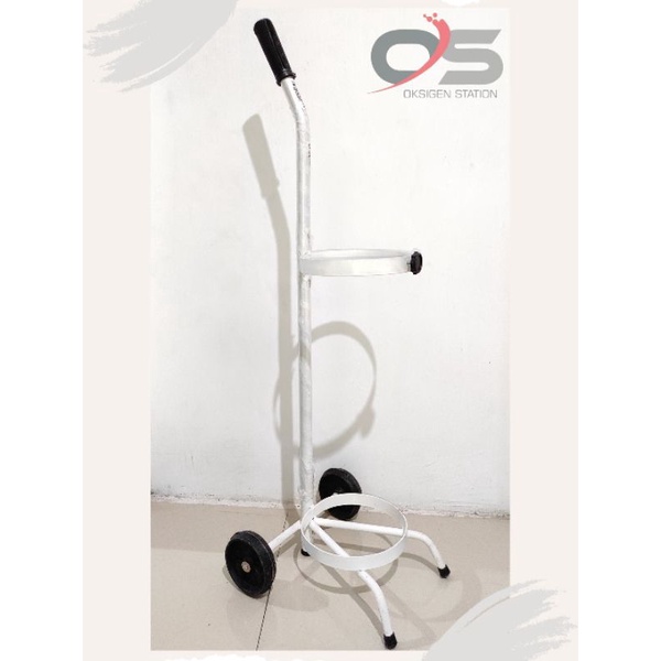 Troli Tabung Oksigen 2m3 / Trolly Tabung 2m3 Oksigen Nitrogen Argon CO2