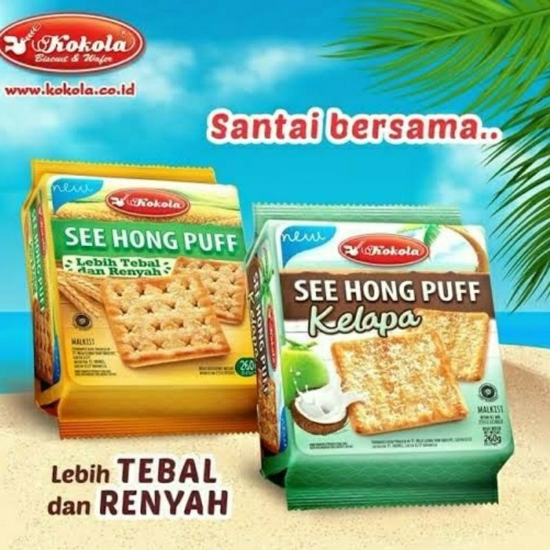 

Baru !! **Kokola Biskuit Crackers **See Hong Puff 260 Gr