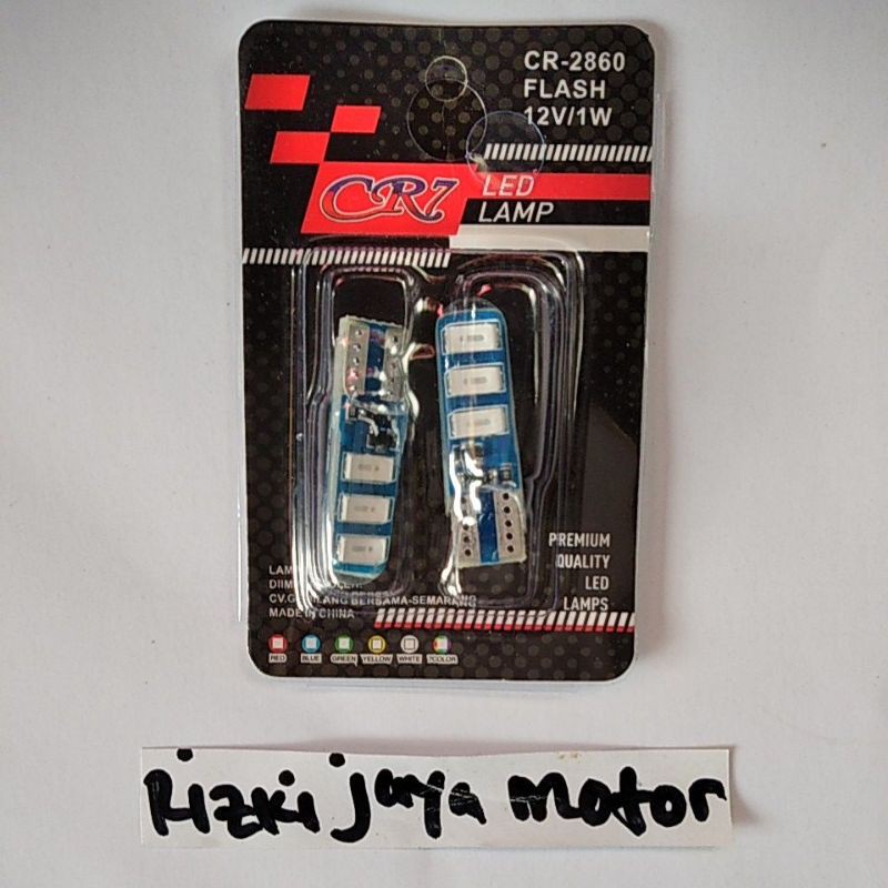 Lampu cumi kota jelly kedip flash 6 mata warna biru