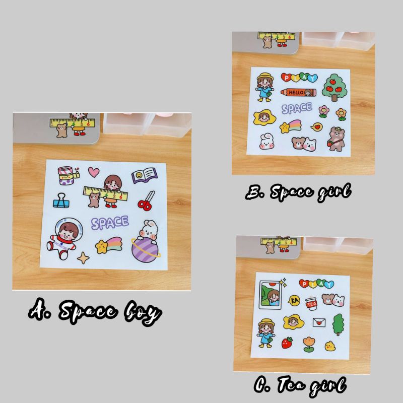 

{jih_stiker} 1Pcs Cute Cartoon.
